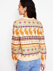 Boden Cream 100% Cotton Hannah Printed Sweatshirt - Image 2 of 5