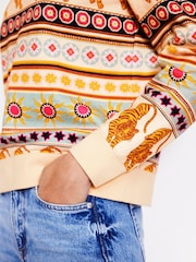 Boden Cream 100% Cotton Hannah Printed Sweatshirt - Image 4 of 5