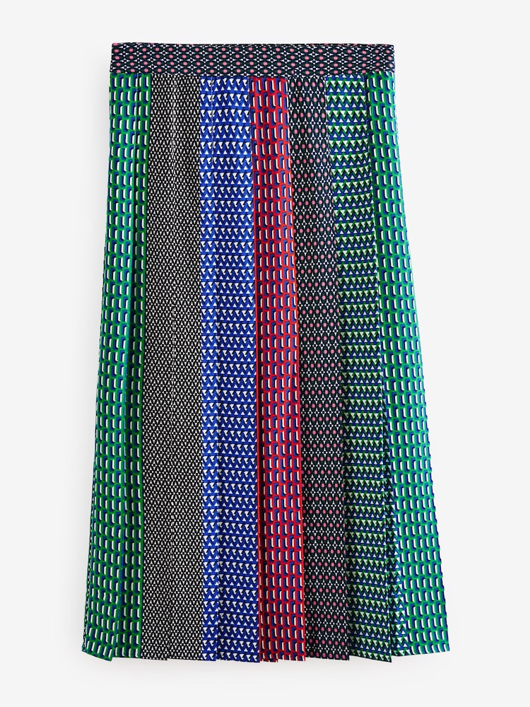 Boden Blue Knife Pleat Midi Skirt - Image 6 of 6