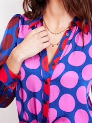 Boden Pink Hammered Satin Shirt - Image 5 of 6