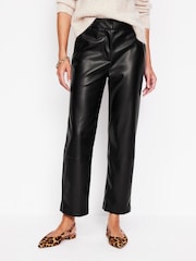 Boden Black Tapered PU Trousers - Image 3 of 5