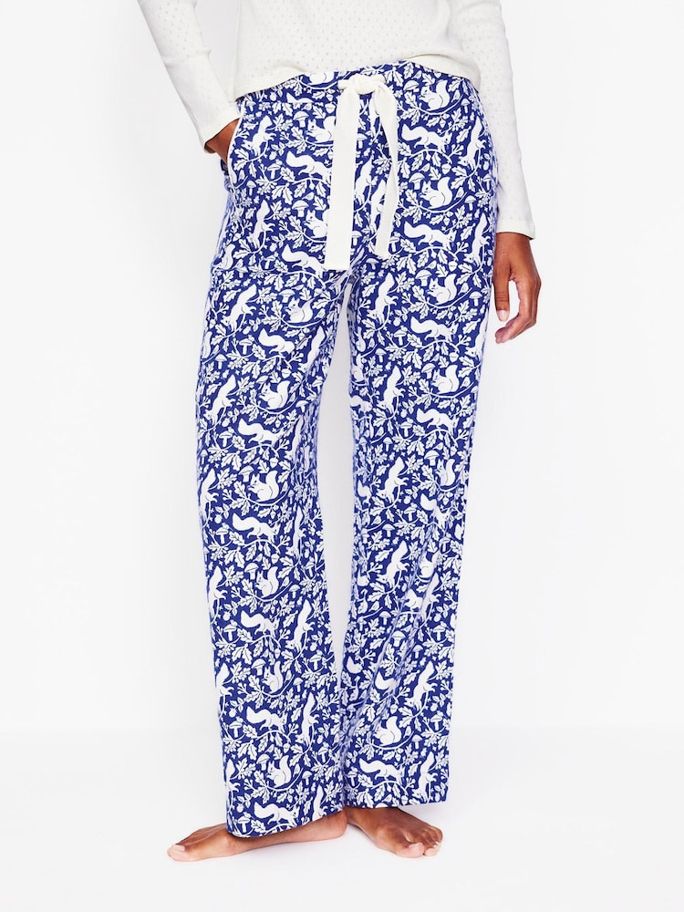 Pantaloni de pijama din bumbac periat Boden cu 100% - Image 4 of 5
