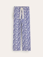 Boden Blue Brushed 100% Cotton Pyjamas Trousers - Image 5 of 5