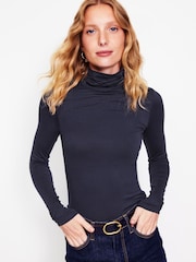 Boden Blue Polly Jersey Top - Image 1 of 5