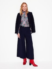 Boden Dark Blue Polly Jersey Top - Image 3 of 5