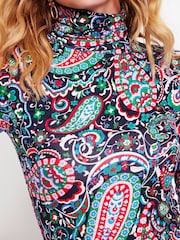 Boden Dark Blue Polly Jersey Top - Image 4 of 5