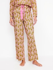 Boden Pink 100% Cotton Sateen Pyjamas Trousers - Image 2 of 5