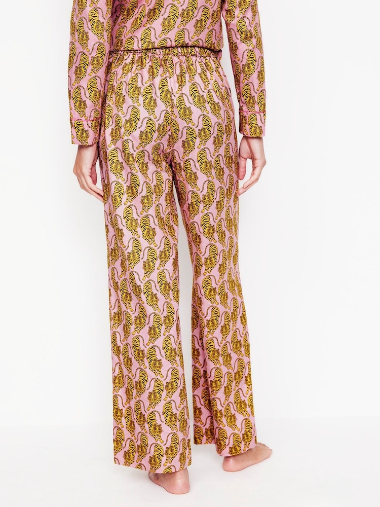 Boden 100% Cotton Sateen Pyjamas Trousers - Image 3 of 5