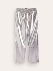 Boden Silver Tapered PU Trousers - Image 6 of 6