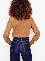 Boden Brown 100% Cotton Phoebe Cord Shirt - Image 3 of 5