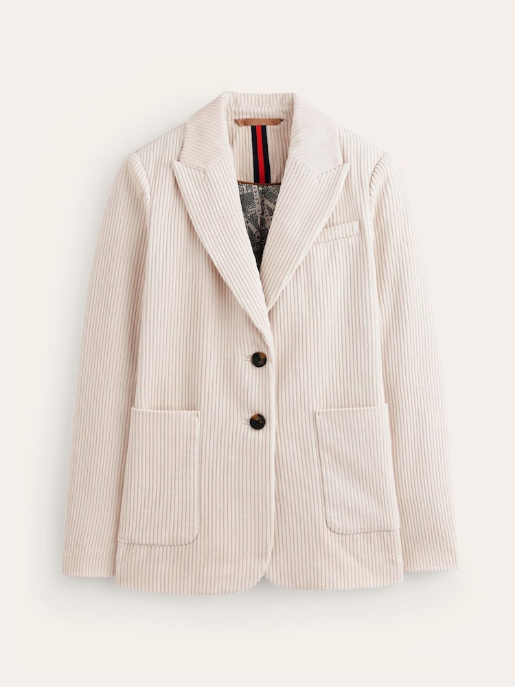 Boden Cream Relaxed Cord Blazer - Image 6 of 6 Boden Cream Relaxed Cord Blazer - Image 6 of 6