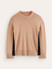 Boden Brown Zia Button Side Jumper - Image 5 of 6