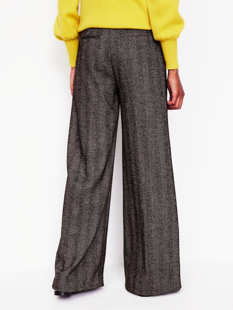 Boden Brown Chiswick Wool Blend Trousers - Image 2 of 5