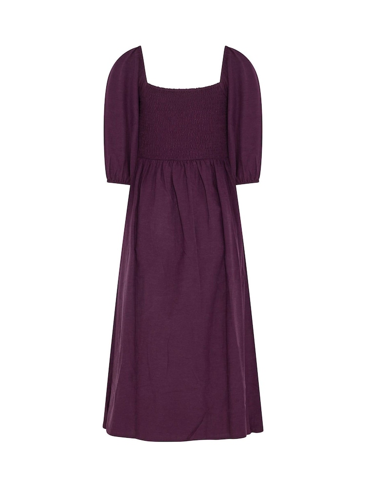 パープル - M&Co Petite 3/4 Sleeve Cornelli Dress - 画像 6 / 6