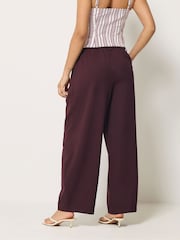 PixieGirl Petite Red Barrel Leg Trousers - Image 3 of 5