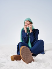 EMU Australia Brown Stinger Micro Flatform Sheepskin Boots - Image 3 of 12