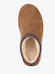 EMU Australia Brown Sharky Scuff Sheepskin Slippers - Image 11 of 12