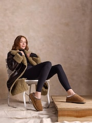 EMU Australia Brown Sharky Scuff Sheepskin Slippers - Image 4 of 12