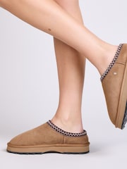 EMU Australia Brown Sharky Scuff Sheepskin Slippers - Image 6 of 12