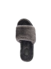 EMU Australia Charcoal Grey Mckay Plush Slippers - Image 5 of 6