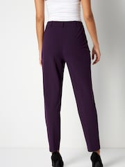 Roman Purple Short Straight Leg Stretch Trousers - Image 3 of 4