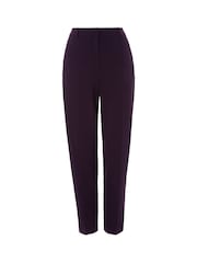 Roman Purple Short Straight Leg Stretch Trousers - Image 4 of 4