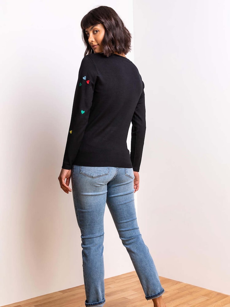 Roman Pullover mit Herzstickerei - Bild 2 von 5 Roman Pullover mit Herzstickerei - Bild 2 von 5
