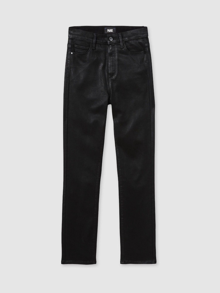 Paige Coated Straight-Leg Jeans - Image 2 of 7