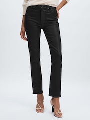 Paige Coated Straight-Leg Jeans - Image 3 of 7