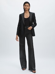 Paige Glitter Dégradé Straight Leg Jeans - Image 1 of 6
