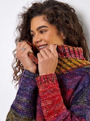 Roman Multi Cowl Neck Ombre Jumper - Image 2 of 5