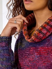 Roman Multi Cowl Neck Ombre Jumper - Image 5 of 5