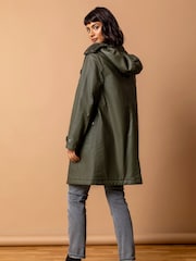 Roman Waterproof Waxed Longline Hooded Coat - Изображение 2 из 4