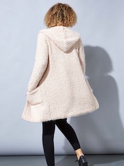 Roman Pink Fluffy Hooded Cardigan - Image 2 of 5