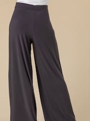 Roman Grey Wide Leg Stretch Trousers - Image 2 of 4