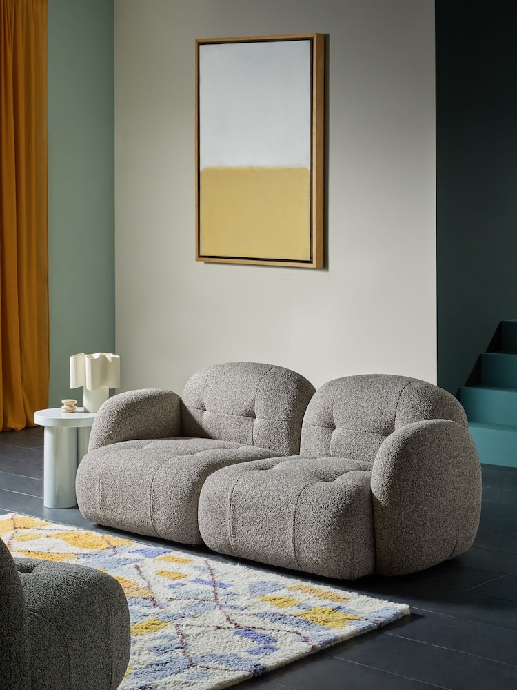 MADE.COM Grey Marl Pax Boucle Alban Modular Sofa - Image 1 of 7