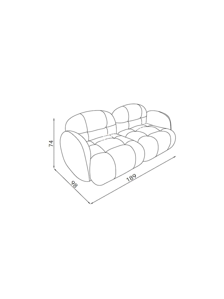 MADE.COM Grey Marl Pax Boucle Alban Modular Sofa - Image 6 of 6