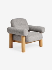 MADE.COM Grey Marl Pax Boucle Maxton Chair - Image 6 of 7
