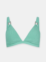 Mint Velvet Textured Hardwear Triangle Bikini Top - Imagen 7 de 7