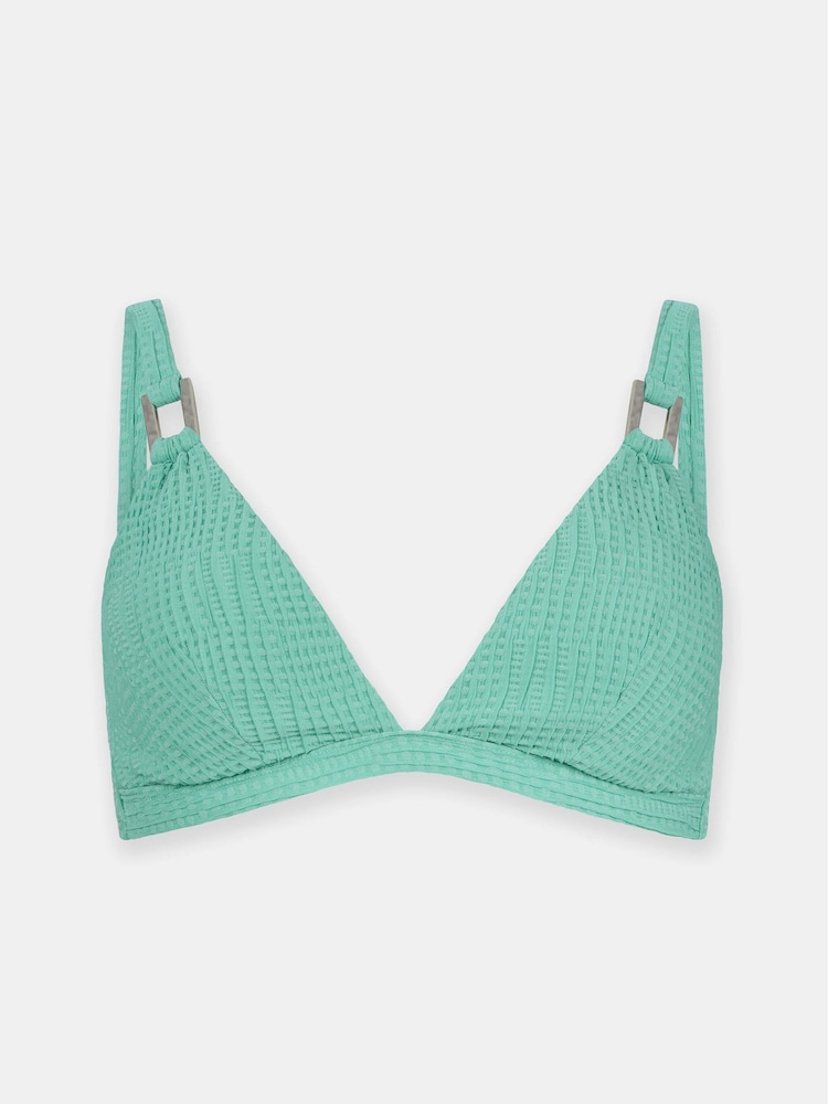 Mint Velvet Textured Hardwear Triangle Bikini Top - Imagen 7 de 7