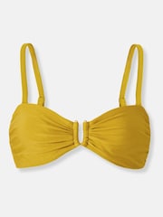Mint Velvet Green Underwired Bandeau Bikini Top - Image 6 of 6