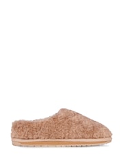EMU Australia Brown Joy Cosy Teddy Slippers - Image 1 of 6