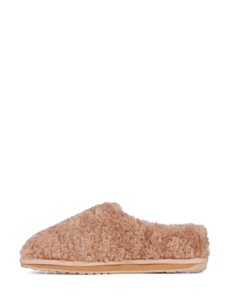 EMU Australia Brown Joy Cosy Teddy Slippers - Image 2 of 6