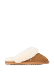 EMU Australia Brown Jolie Lined Slippers - Image 1 of 6
