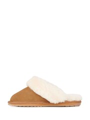 EMU Australia Brown Jolie Lined Slippers - Image 2 of 6