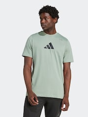 Зеленый - Футболка с графическим принтом категории All-Gym от adidas - Image 1 of 6