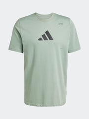 Зеленый - Футболка с графическим принтом категории All-Gym от adidas - Image 6 of 6