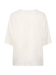 Yours Curve Brown Oversized Boxy T-Shirt - Image 6 of 6