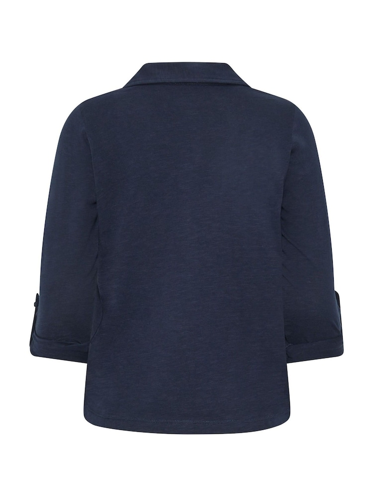 PixieGirl Petite Blue Button Cotton Shirt - Image 6 of 6 PixieGirl Petite Blue Button Cotton Shirt - Image 6 of 6