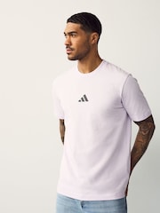 adidas Essentials Small Logo Single 100% Cotton Jersey T-Shirt - Imagen 1 de 5